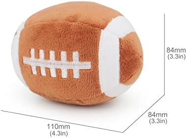 Dog Toys Balls - Chewable Plush Rugby for Dogs, Soft Pet Ball