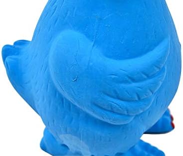 Tamu style Rubber Chicken Dog Toy, 11-Inch Blue Screaming Squeaky Toy