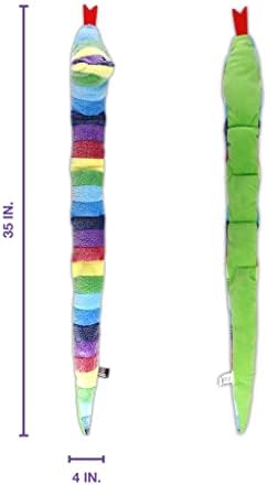 Bow Wow Pet Squeaky Snake Dog Toy - Tug, Fetch & Teasing Toy - 35 Inches