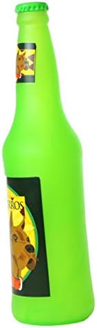 SILLY SQUEAKERS Tuffy 2 Pack Beer Bottle Dog Toy: Squeaky Dog Toy, Washable and Floats, Vinyl