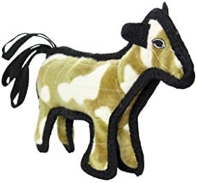 TUFFY® : 2 Pack Jr Horse Dog Toy: Ultra Durable Plush Toy with Multiple Layers & Reinforced Seams, Washable and Floats, Original Construction