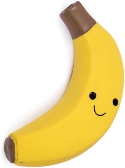 Petface Latex Banana Soft Chew Dog Toy, Small