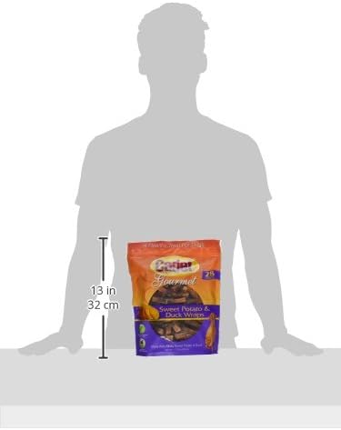 Cadet Gourmet Sweet Potato & Duck Wrapped Biscuits Dog Treats, 28 oz | Real sweet potato & duck, dog treats wraps, crunchy healthy dog treats, great for training, for small & large breeds