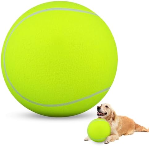 HETOO Dog Tennis Balls, Large Giant Dog Toys, Herding Ball, 9.5 Inch
