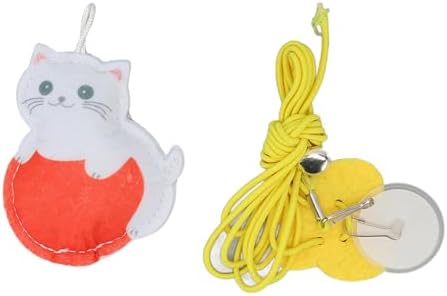 Gavigain Interactive Cat Toy, Hanging Catnip Toy with Adjustable Elastic Cord, Felt Stress Relief Toy for Cats, Non Marking, Anxiety and Boredom Relief