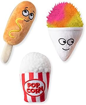 Fringe Studio Plush Dog Toy Set, FAIR Foods, 3 Piece Set, PetShop Collection (289505)