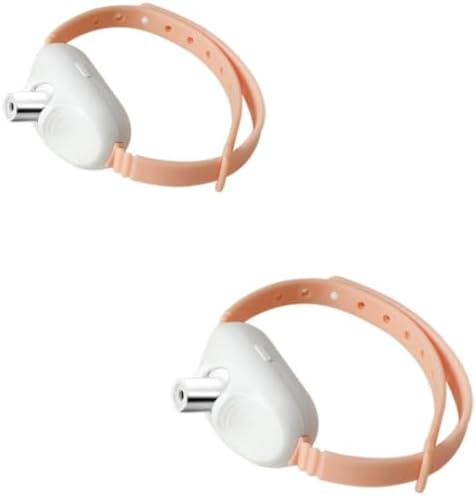 Rechargeable Laser Collar Toy. 41° Adjustable Head, & 2 Play Modes. Lightweight TPU Collar Fits Most Cats. Perfect Self-Play Toy for Home & Work. (Pink 2pcs)