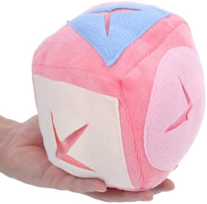 Pink Rabbit Treat Dispenser Ball for Indoor Use, Cloth Material Slow Feeder with Smooth Surface, Stimulates Natural Foraging Behavior and Provides Exercise for Bunny and Small