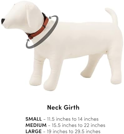 OllyDog Flagstaff Collar, Adjustable Soft Puppy Collars with Quick Release Buckle, Ideal Dog Collar for Everyday Use and Adventures (Small, Rosewood Woodgrain)