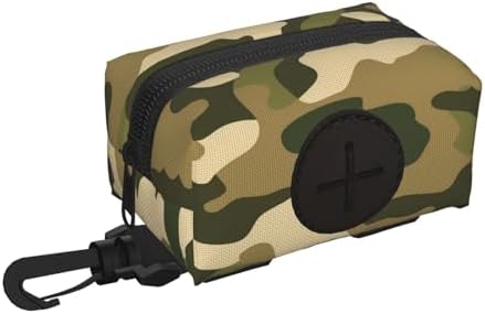 Navy Camouflage Camo Dog Poop Bag Holder Military Waste Bag Dispenser for Leash Portable Poop Bag Carrier Pouch for Dogs