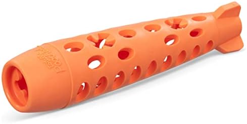 Messy Mutts Totally Pooched Stuff n Chew Rocket Stick, 10 Inch, Orange