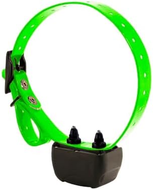 DT SYSTEMS RAPT1400 Additional Collar Receiver for RAPT1400 Dog Training System, Rechargeable Adjustable Gentle Touch Stimulation Add-On E-Collar - Green