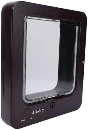 Smart Pet Door, Easy Installation Smart Sensor Dog Door with Collar and Remote Control, Pet for Kitty, Kittens, Dog