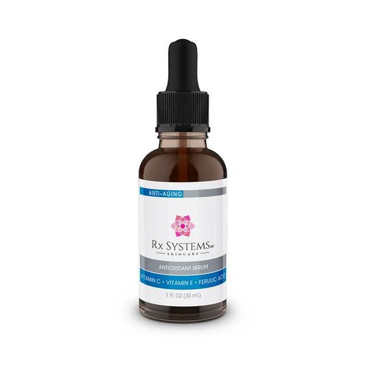 Antioxidant Serum C - 20% Vitamin C Face Serum for Glowing Skin, Anti-Aging, UV Protection - Brightens Skin, Helps Blemishes - RX Systems PF