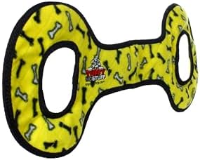 TUFFY® : No Stuff TugOWar Dog Toy: Ultra Durable Plush Toy with Multiple Layers & Reinforced Seams, Washable and Floats, Original Construction