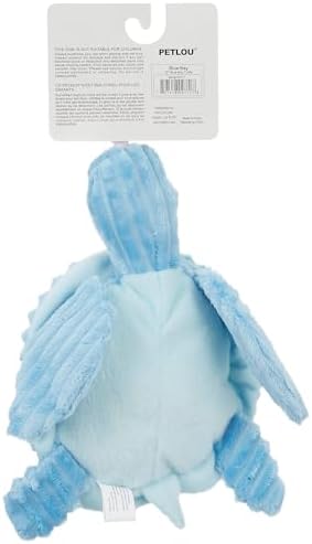 Pet Lou Blue Bay Turtle Dog Toy, 10-inch Length