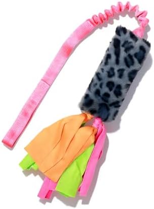Squeaky Tug Toys for Small Medium Dogs, Interactive Tug of War Dog Training Toy, Leopard Dog Rope Chew Toys for Puppy Training Playing Games