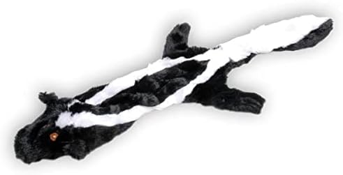 Jeffers Pet Thinnies, 21" | Unstuffed with Squeaker and Rope | Skunk