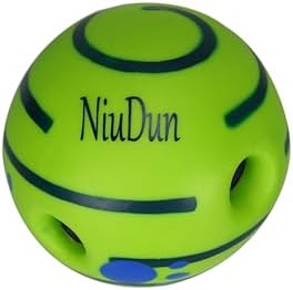 Swing Cluck Ball, A Great pet Dog Toys, interactive dog toy,puppy dog ball,Full of Fun. When a Dog Bites it, it can Make Giggles. It's a Beloved Toy for Pets,giggle ball for dogs (Circular Giggle)