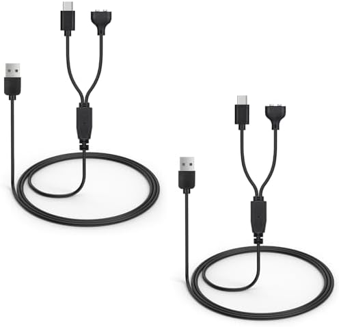2-Pack Charger for Delupet Dog Training Collar, Magnetic Charging Cable