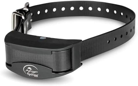 SportDOG NoBark Rechargeable Bark Collar | Silent Partner Bark-Only Detection, Static, 2 Training Modes, 200-Hr Battery, DryTek Waterproof to 25 Ft, Dogs 8 lb+, 5-22 in
