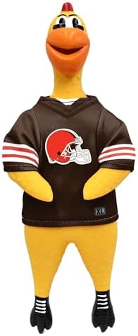 Littlearth NFL Team Rubber Chicken Pet Toy - Officially Licensed Teams