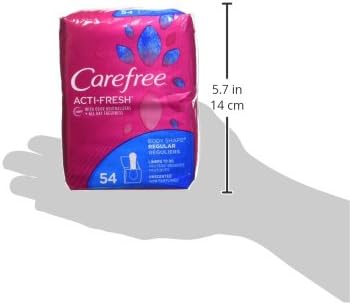 Carefree Panty Liners for Women, Regular, Wrapped, Unscented, 54ct (Pack of 2)