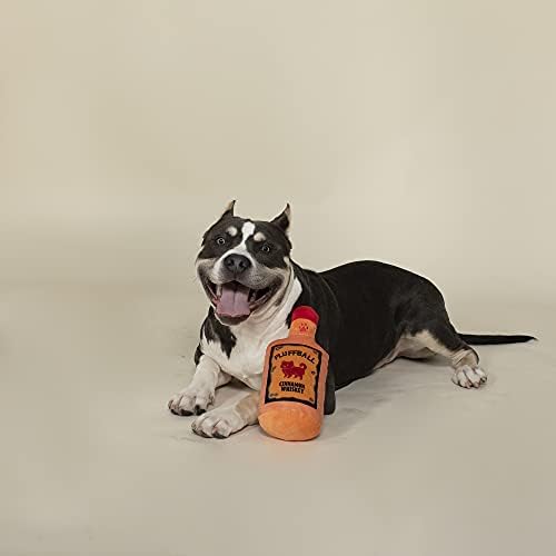 Fringe Studio Plush Dog Toy, FLUFFBALL Cinnamon Whiskey (289715) (Pack of 2)