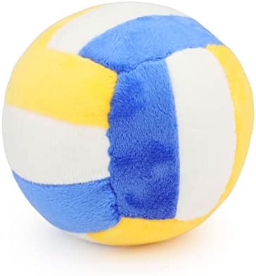 Dog Toys Balls - Chewable Plush Volleyball for Dogs, Soft Pet Ball