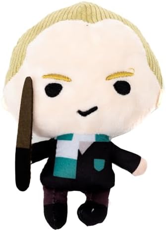 Buckle-Down The Wizarding World of Harry Potter Squeaky Plush Dog Toy for Large, Medium & Small Dogs, Draco Malfoy Standing Charm Full Body Pose, 2.5" x 5.5"
