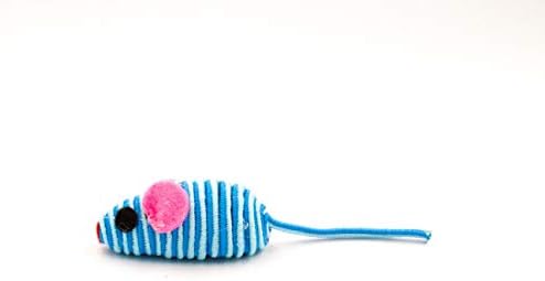 20 Hypno Colorful Mice with Rattle Sound, Interactive Catch Play Teaser Mouse Toy for Cats and Kittens. Pack of 20 Mice