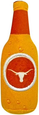 Best Plush CAT Toy - NCAA Texas Longhorns Complete Set of 3 piece Cat Toys Filled with Fresh Catnip. Includes: 1 Helmet Cat Toy, 1 Football Cat Toy with Feathers & 1 Beer Bottle. Beautiful Team Logos