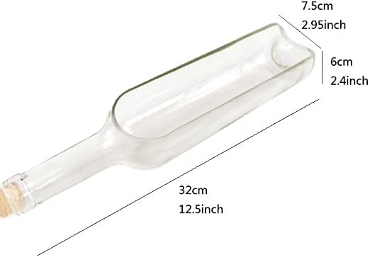 Wine Bottle vase not Included Hanger, only Bottle, Add Your Like Flowers, Plant(1PC Transparent)