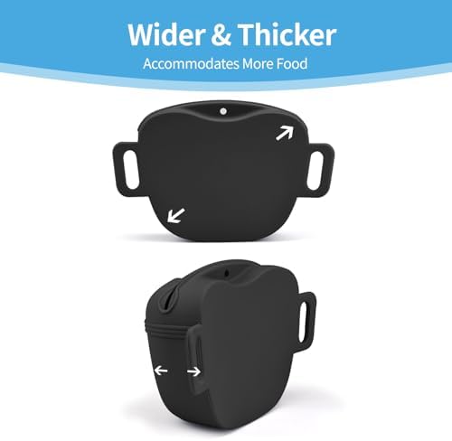 AUDWUD Magnetic Silicone Dog Treat Pouch with Adjustable Belt