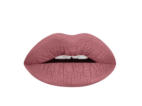Aromi Matte Liquid Lipstick | Long Wear, Sepia Rosewood Lip Color, Warm Taupe, Vegan + Cruelty-free, Handmade (Woodsy Rose)