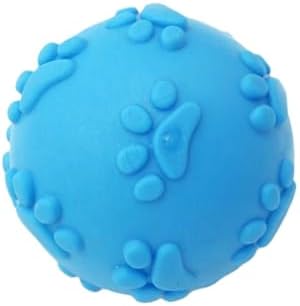 Dog Teeth Cleaning Ball – Interactive Molding Toy for Pet Dental Health, Durable Bite-Resistant Rubber, Treat Dispenser for Aggressive Chewers & Puppy Training (Blue)