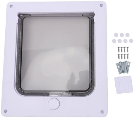 Fdit Rotating cat Door with Lockable Direction Control for Indoor Outdoor