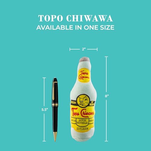 Haute Diggity Dog Topo Chiwawa Plush Dog Toy, Drink Parody Chew Toys
