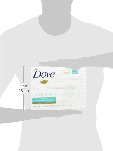 Dove Beauty Bar, Sensitive Skin 4 oz, 14 Bar