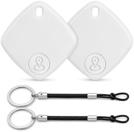 Itagpro GPS Tracker, Real-Time Global Location and Two-Way Finder for iOS and Android, with Lanyards，White：2-Pack