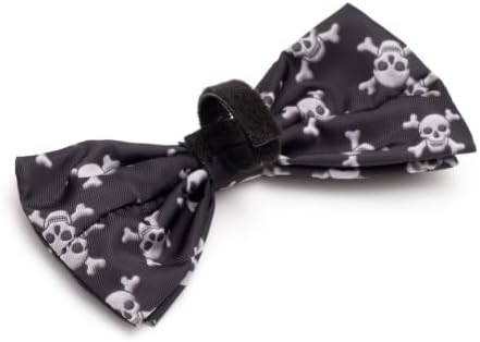 THE WORTHY DOG Halloween Patterns Pet Bow Ties for Dogs & Cats, Skull