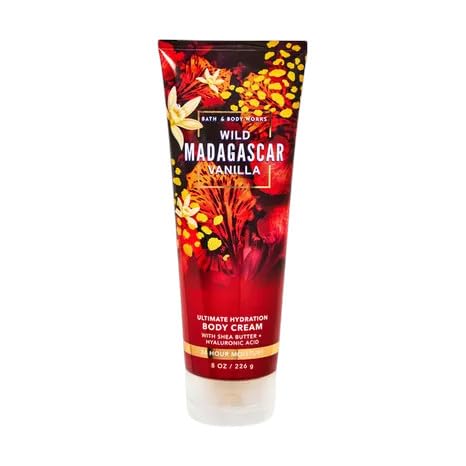 Bath & Body Works Ultimate Hydration Body Cream Gift Set For Women, 8 Fl Oz (8 Fl Oz Pack of 1, Wild Madagascar Vanilla)