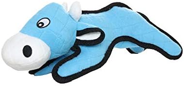 TUFFY® 4 Pack Ring Octopus 3Way Tug Cow Ultra Durable Plush Dog Toys