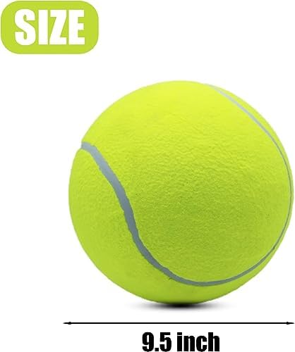 Magicorange 4 Pack 9.5 inch Giant Tennis Ball, Large Dog Toy Ball,Yellow