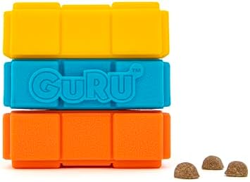 GURU Pet Dog-X-Cube Toy Keeps Dogs Active & Happy - Interactive Dog Toys with Twisting Puzzle Layers for Mental Stimulation - Dog Enrichment Toys Challenge Your Pet with Multi-Action Treat Dispensing
