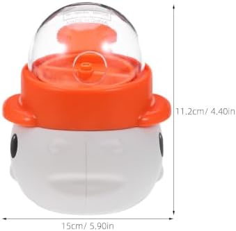 LIOOBO Interactive Whale Shaped Dog Treat Dispenser with Button Press and Rotating Slow Feeder Design, Portable Abs Material for Training and Travel