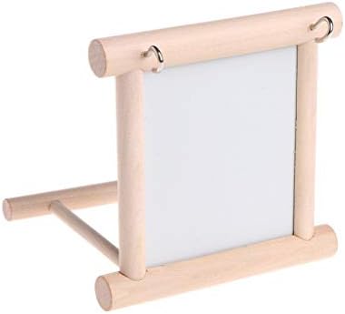 Litewoo Bird Mirror with Perch Parrot Swing Interactive Play Toys, 1 PC