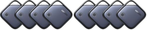 UGREEN FineTrack Air Tracker Tags (iOS Only) 8 Pack Key Finder | Bluetooth Tracker 2-Year Replaceable Battery Compatible with Apple Find My for Keys, Luggage [Apple Find My Certified]