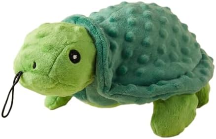 petlou Sqeaky Plush Durable Dog Toys with Multi-Colour,Dotty Friends for Dog (12 Inch Dotty Friends Turtle)