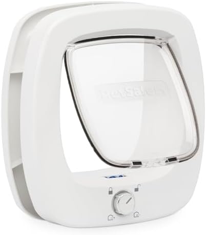 PetSafe Big Cat Door, Interior/Exterior, 4-Way Lock, Soft-Close, Up to 25lb